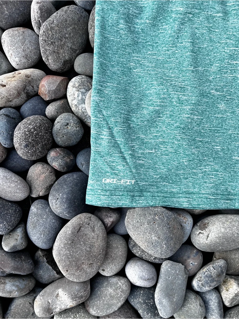 Nike Heather Green Teal Dri-FIT Short Sleeve Tee NESSA589-322 Large